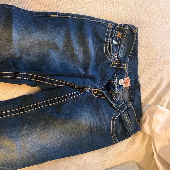 True Religion Dark Blue Boot Cut Jeans - Picture 2 of 3